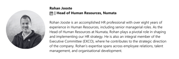 Author - Rohan Jooste - Head of Human Resources